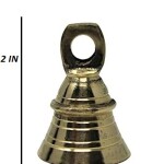 SET OF 100 2" Height Indian Brass Bells Jingle Bells For Crafts, Chimes, Christmas Décor Bells Pet Bell