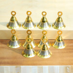 Brass Silver-Gold 2 '' Bells Christmas Decoration Jingle Bell Sleigh Bell- Set of 10