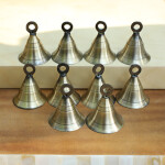 Brass Antique-Gold 2 '' Bells Christmas Decoration Jingle Bell Sleigh Bell- Set of 10