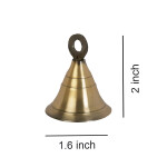 Brass Antique-Gold 2 '' Bells Christmas Decoration Jingle Bell Sleigh Bell- Set of 10