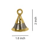 Brass Silver-Gold 2 '' Bells Christmas Decoration Jingle Bell Sleigh Bell- Set of 10