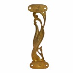 Handcrafted Design Brass Door Handle Pull (Peacock)