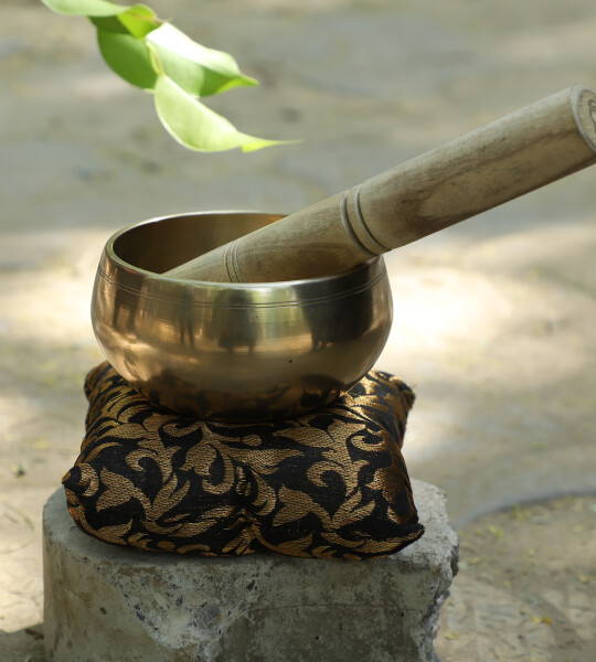 Tibetan Singing Bowl Set Meditation Bowl with Stick and Cushion