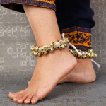 Indian Classical Kathak Ghungroo Pair 16 No. Big Bells Tied with Cotton Cord For Anklet Musical Instrument-36 Bells