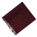 100% Woolen Meditation Shawl Blanket Wrap Oversize Scarf Stole- Dark Red