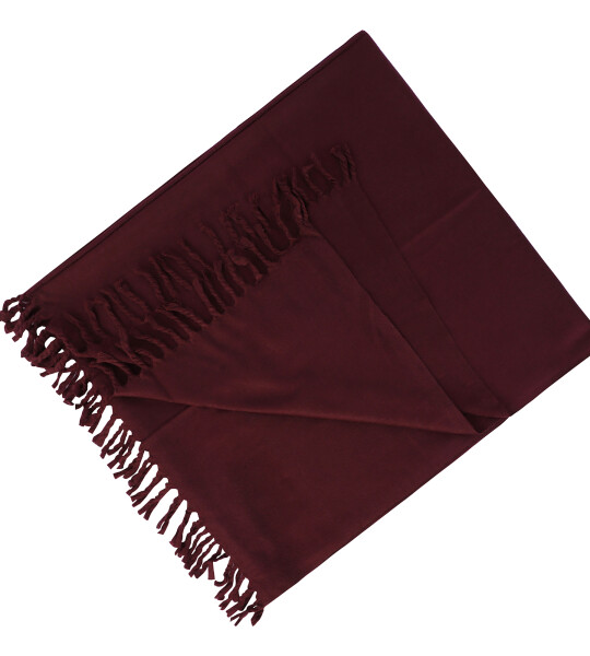 100% Woolen Meditation Shawl Blanket Wrap Oversize Scarf Stole- Dark Red