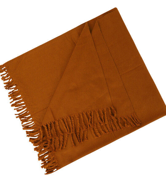 100% Woolen Meditation Shawl Blanket Wrap Oversize Scarf Stole- Orange