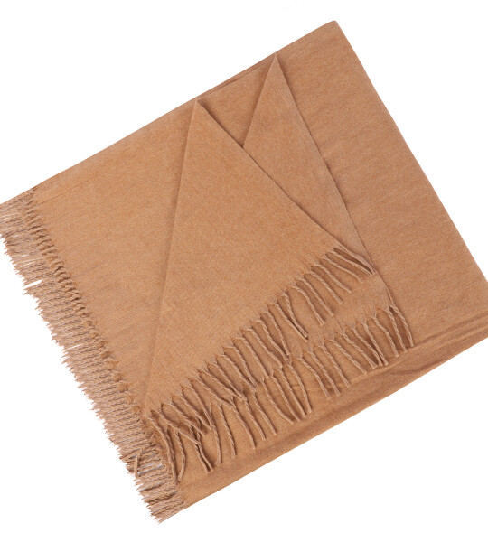 100% Woolen Meditation Shawl Blanket Wrap Oversize Scarf Stole- Wheat