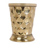 Brass Mint Julep Cup Goblet Tumbler Capacity-350 ML DIAMOND