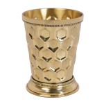 Brass Mint Julep Cup Goblet Tumbler Capacity-350 ML DIAMOND