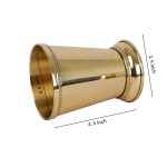 Brass Mint Julep Cup Goblet Tumbler Capacity-350 ML PLAIN