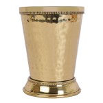 Brass Mint Julep Cup Goblet Tumbler Capacity-350 ML HAMMERED