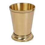 Brass Mint Julep Cup Goblet Tumbler Capacity-350 ML PLAIN