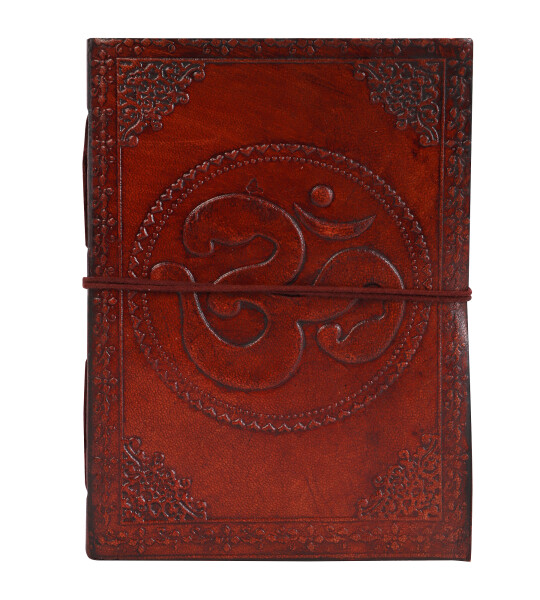 Genuine Leather Handmade Paper Diary Notebook Journal Size 5x7  Diary Planner Writing Notepad Pocket-OM