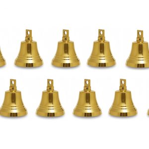 Wonderlist Handicrafts Indian Sleigh Bells Brass Jingle Bells for Home Door Decor, Crafts, Chimes, Christmas Decorations, Pet Bells, Pack of 10