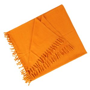 Wonderlist Tibetan Meditation Shawl Wool Handloom Oversize Throw Pure Wool Wrap Clothing Gift for Men Women (Merigold)